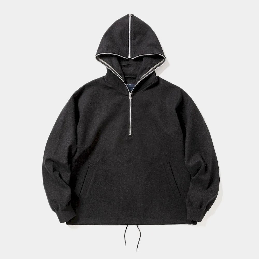 Comfort Dress Zip Hoodie (Off Black) / MW-CT23213