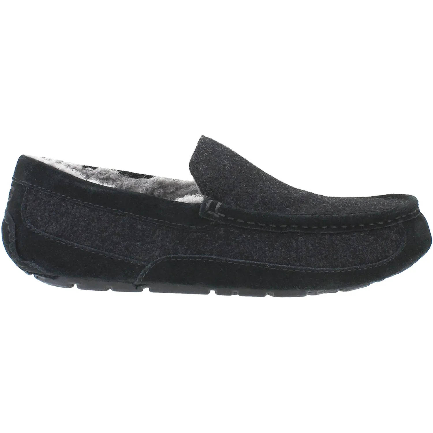 Men's UGG Ascot Wool Black Wool/Suede